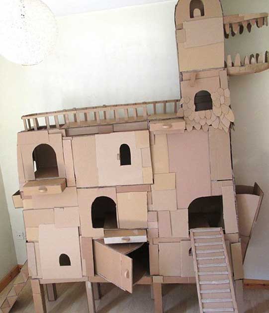 Картонный домик для крысы